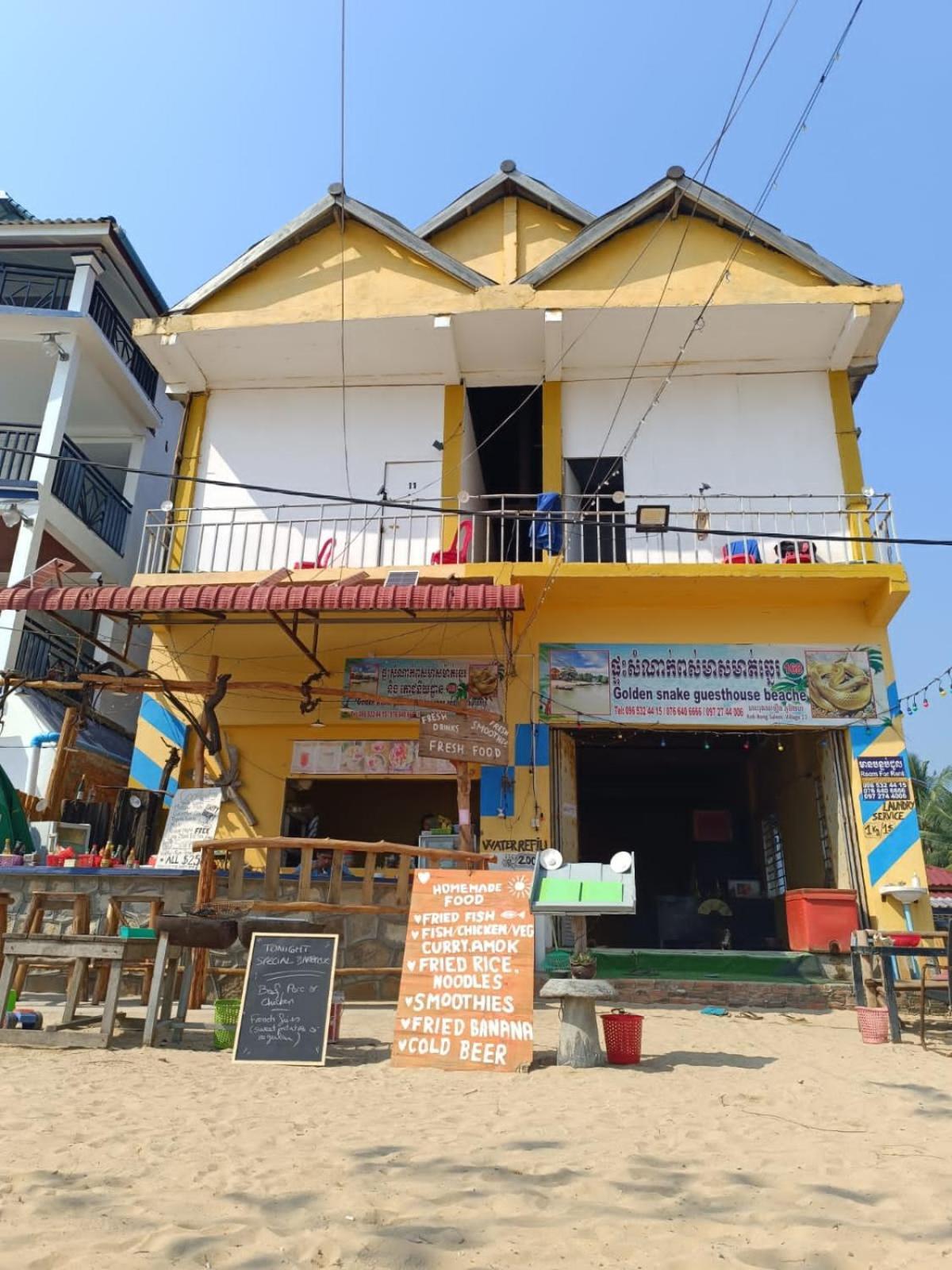 Golden Snake Guesthouse Beach Koh Rong Samlon Eksteriør billede